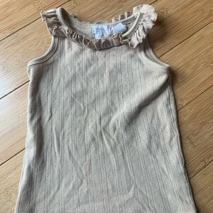 Jamie Kay Cream Ruffled Tank Top
